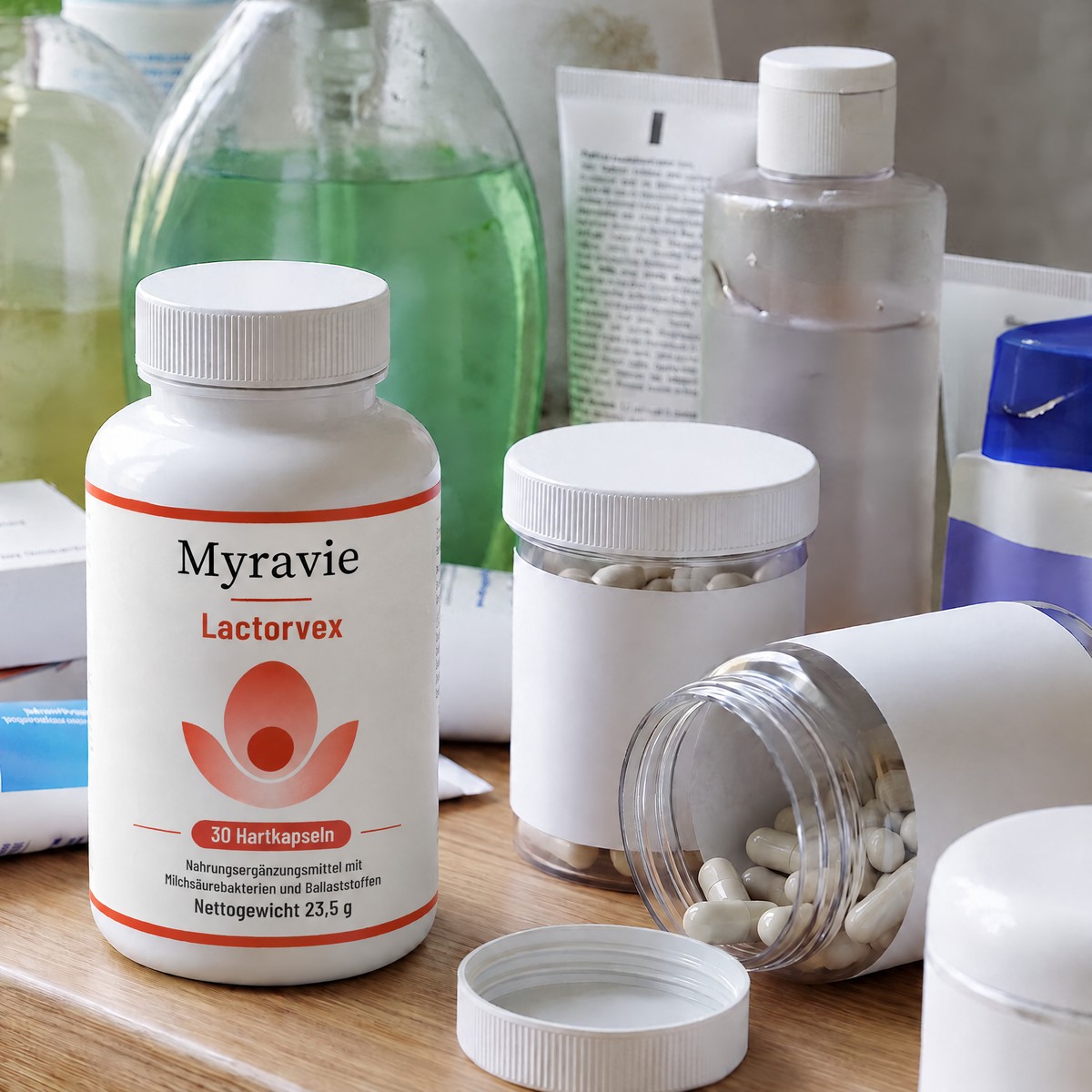 Viele Mittel probiert, Myravie im Vordergrund